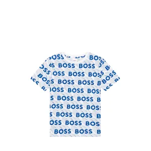 Hugo Boss Kids All Over 3D Print Logo T-Shirt