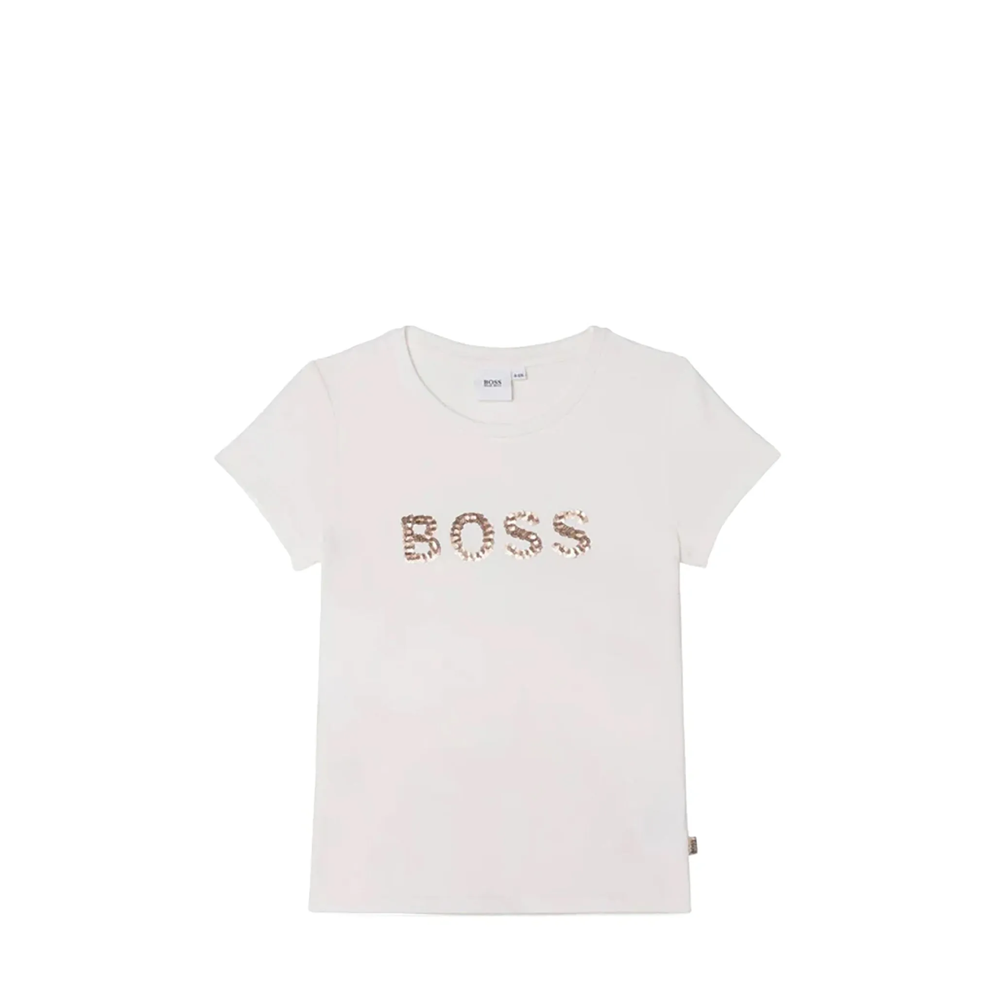 Hugo Boss Kids Girl's Sequin Logo T-Shirt