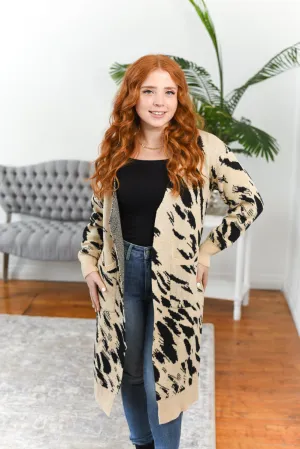 Jessica Animal Print Cardigan