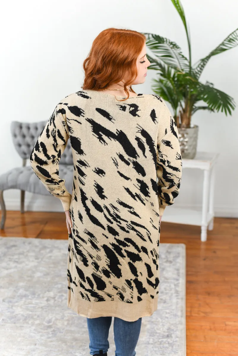 Jessica Animal Print Cardigan
