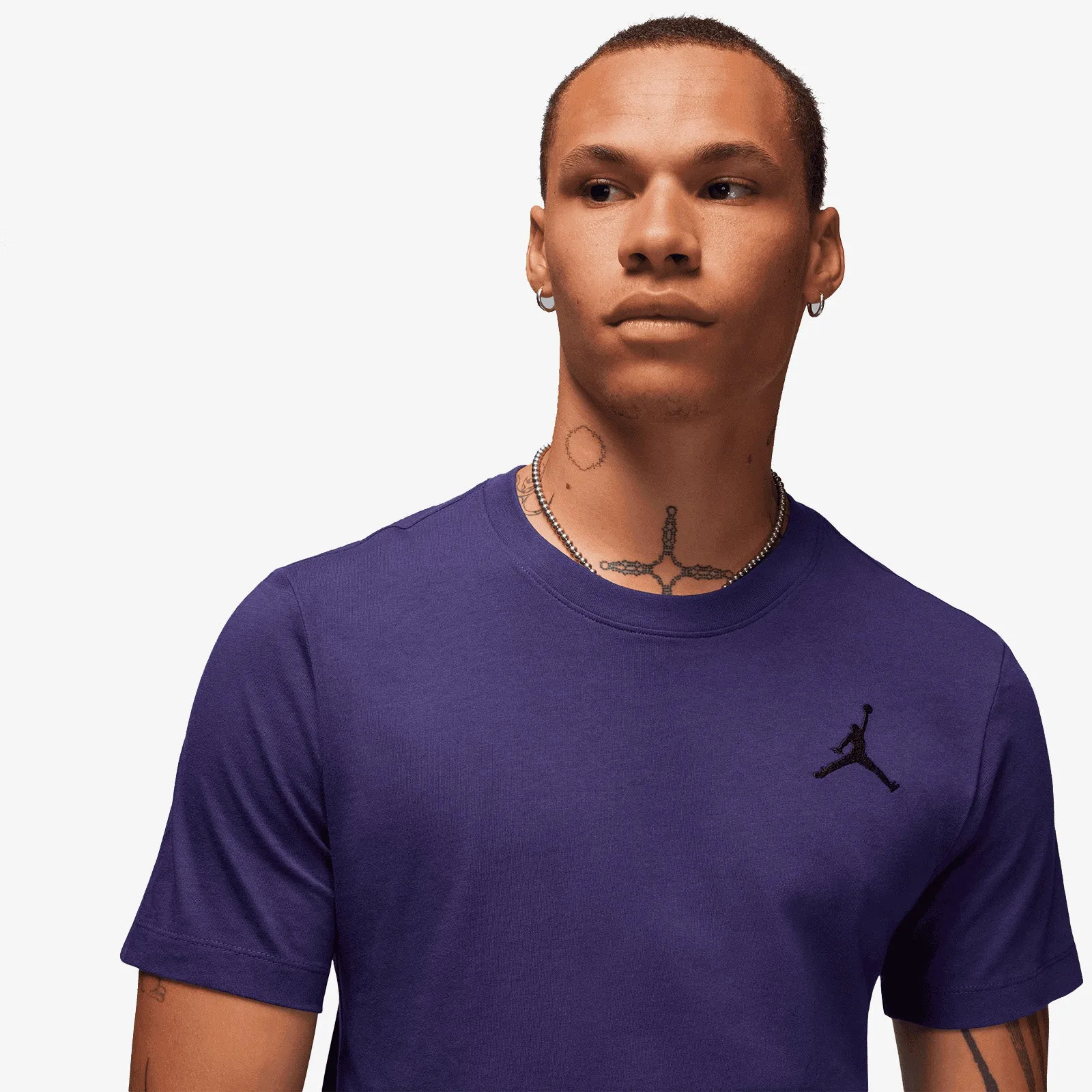 Jordan Jumpman Embroidered T-Shirt - Purple