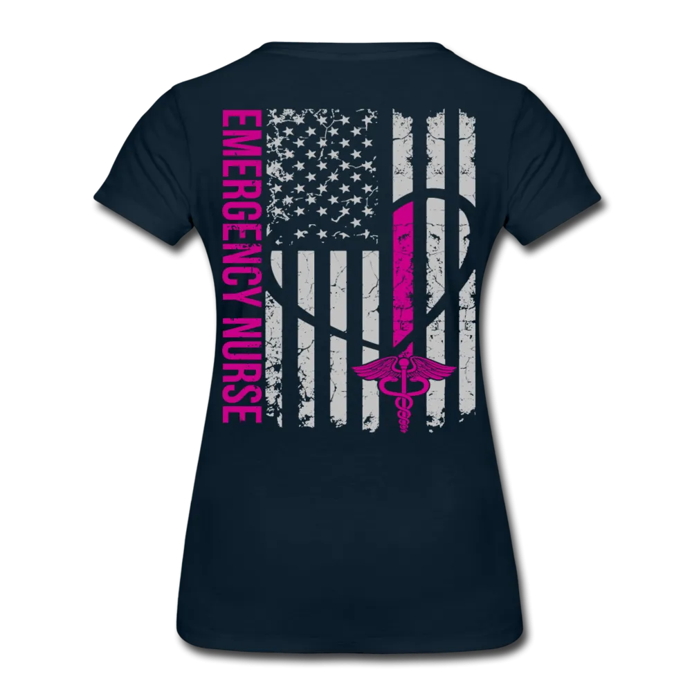 Julie Nurse Flag Women’s Premium T-Shirt JB