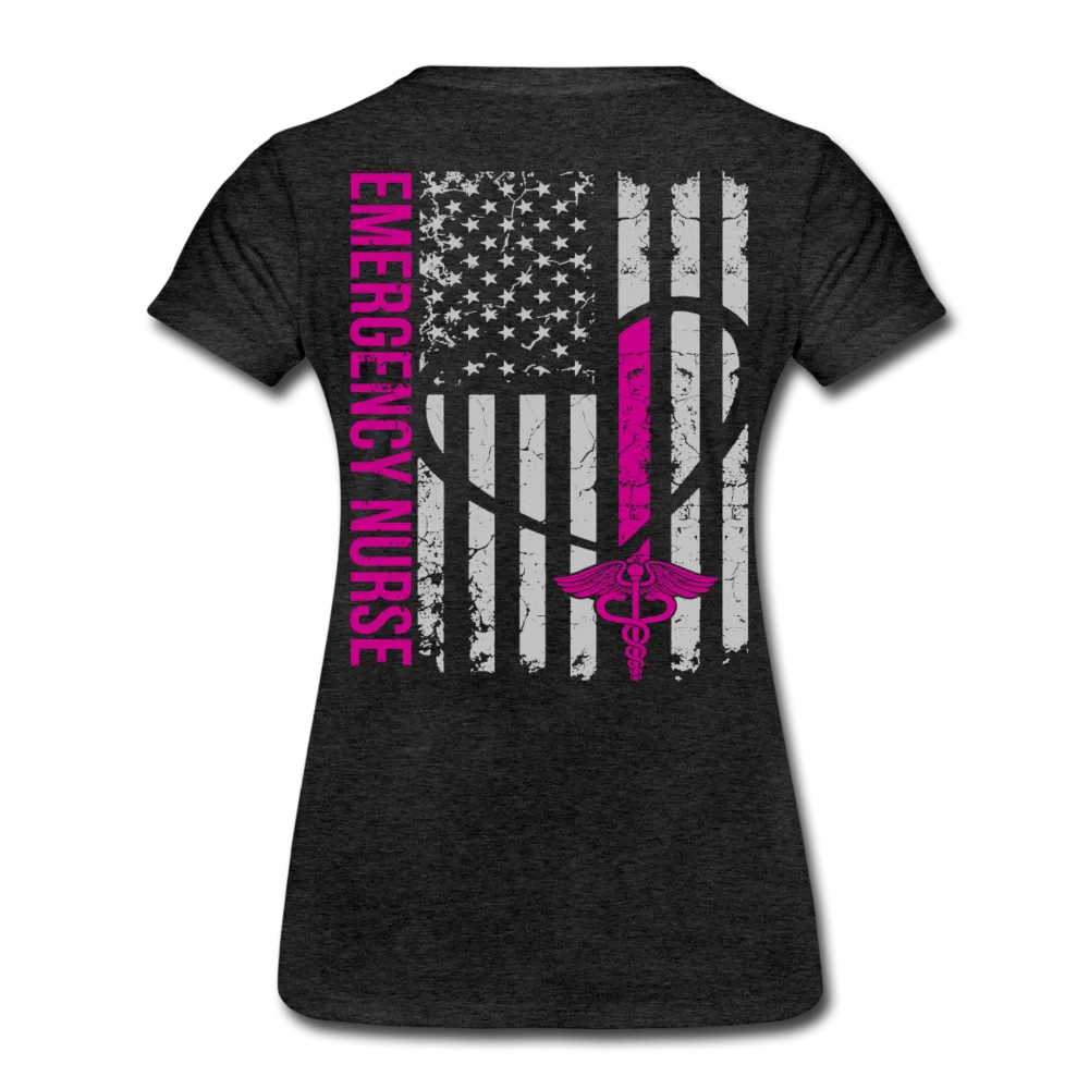 Julie Nurse Flag Women’s Premium T-Shirt JB