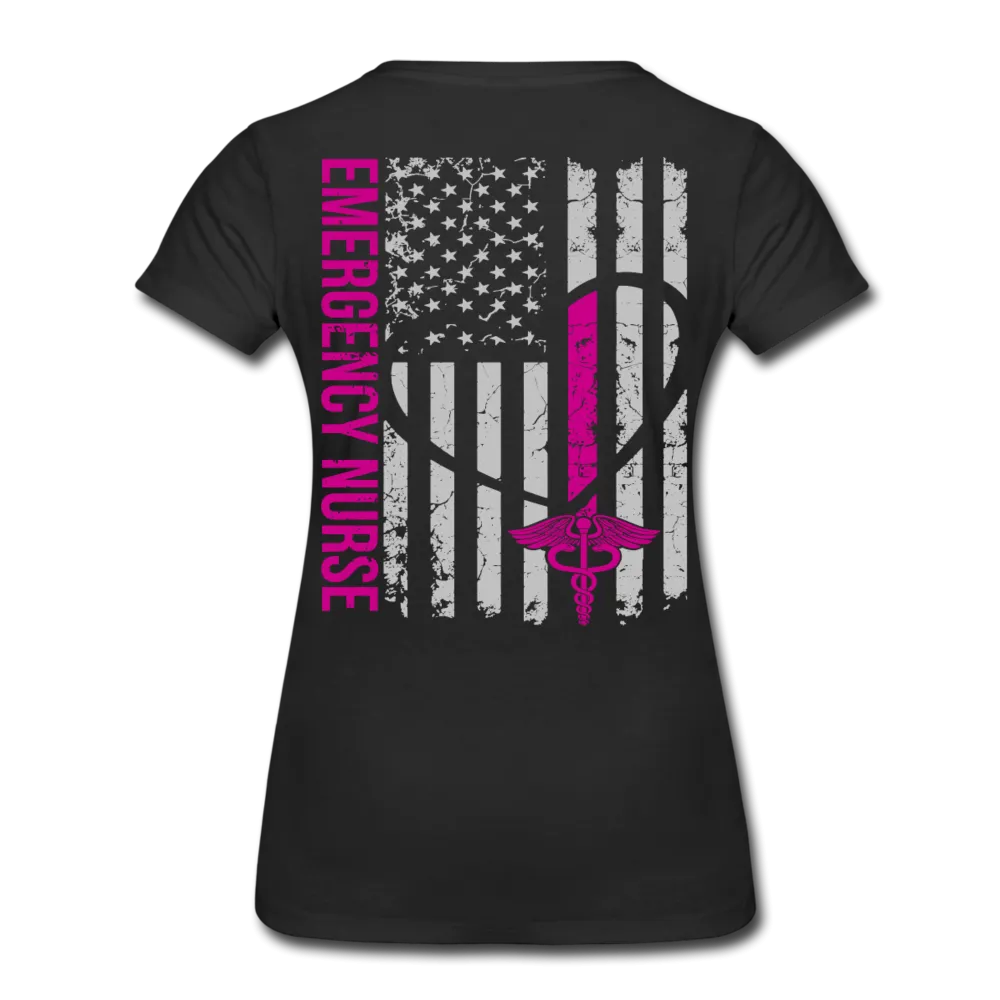 Julie Nurse Flag Women’s Premium T-Shirt JB