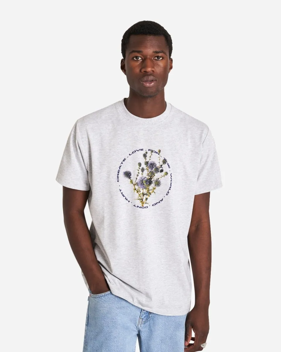 Kaleb Crest Tee - Snow Melange