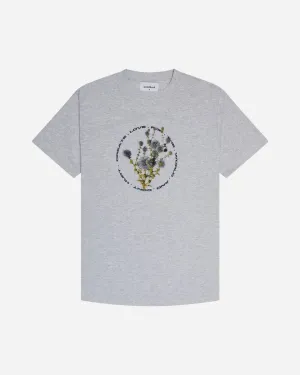 Kaleb Crest Tee - Snow Melange