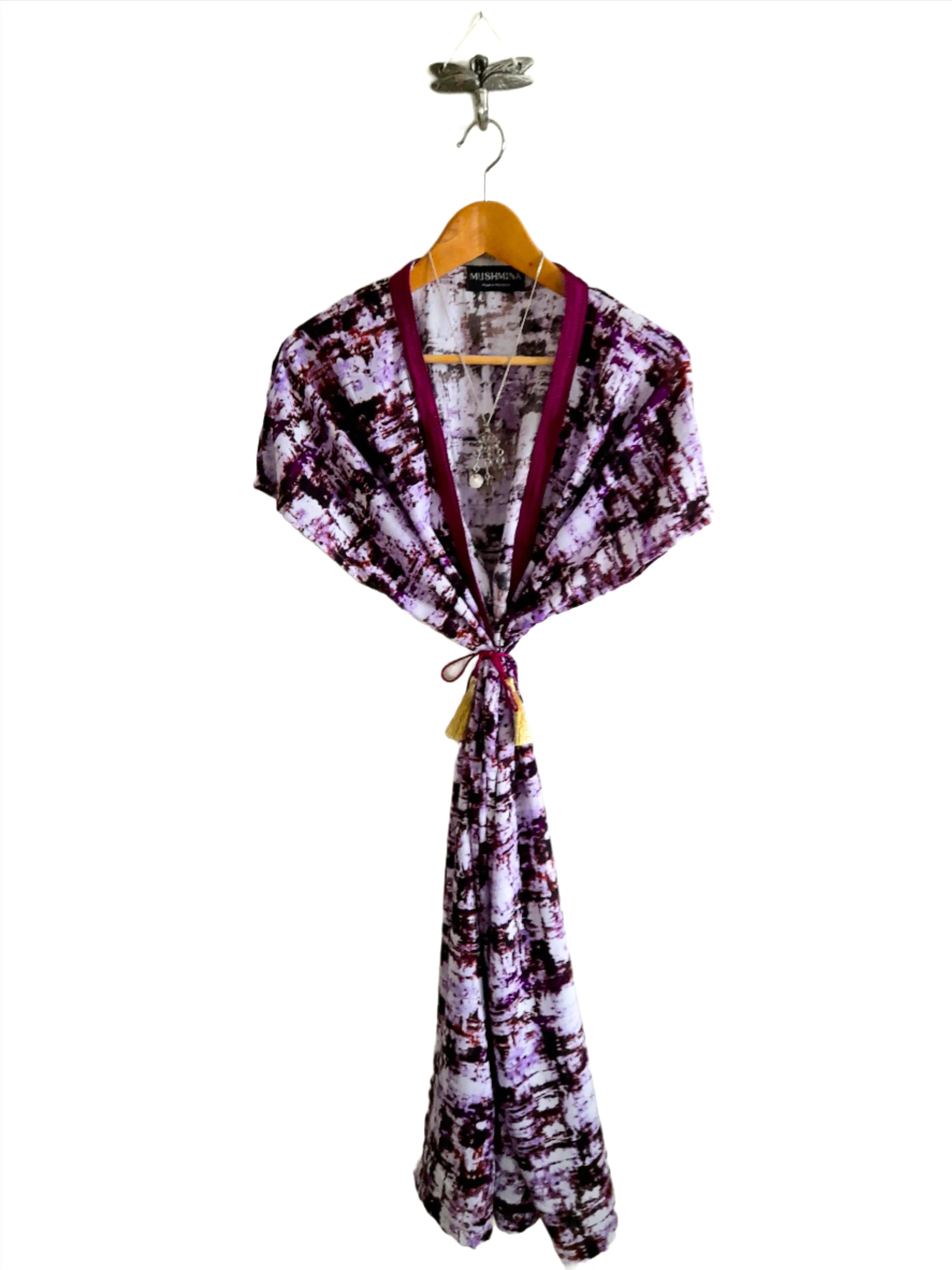 Kimono Lounge Robe Mulberry