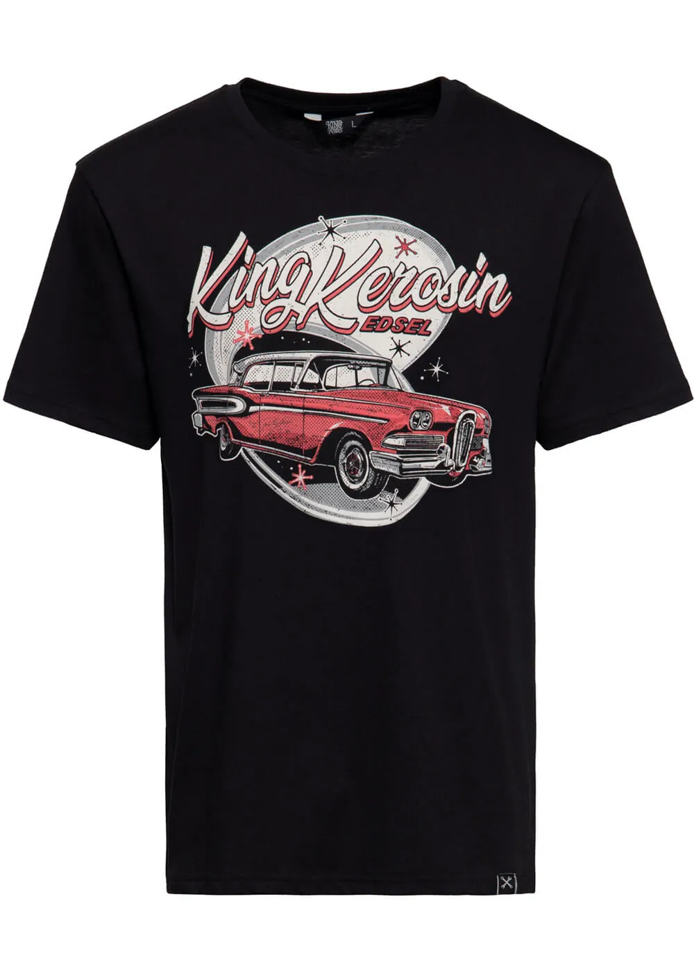 King Kerosin Mens Edsel Car T-Shirt Black