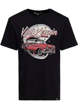King Kerosin Mens Edsel Car T-Shirt Black