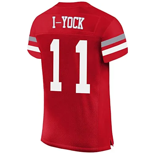 kopkoc San Francisco Football Aiyuk 11 I-Yock Stitched Scarlet Jerseys