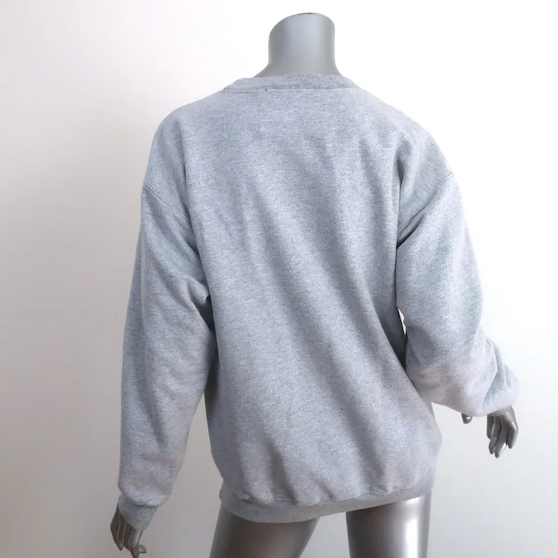 Libertine Beaded Logo Sweatshirt Heather Gray Size Small Unisex Pullover