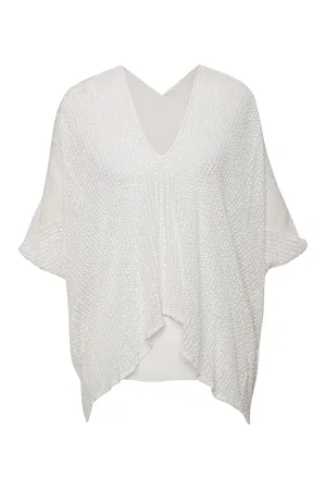 Liza Sequin Drape Top