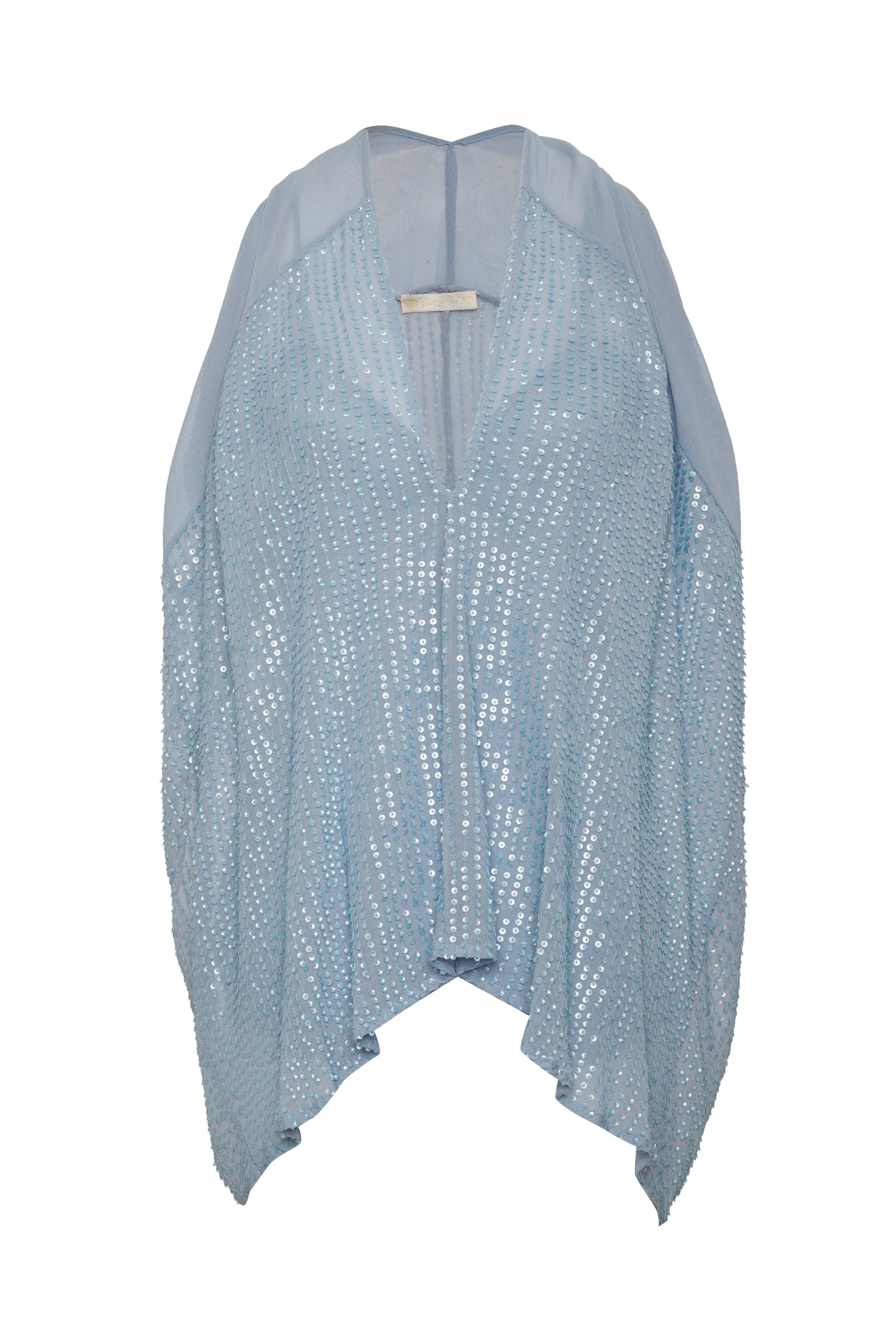 Liza Sequin Drape Top