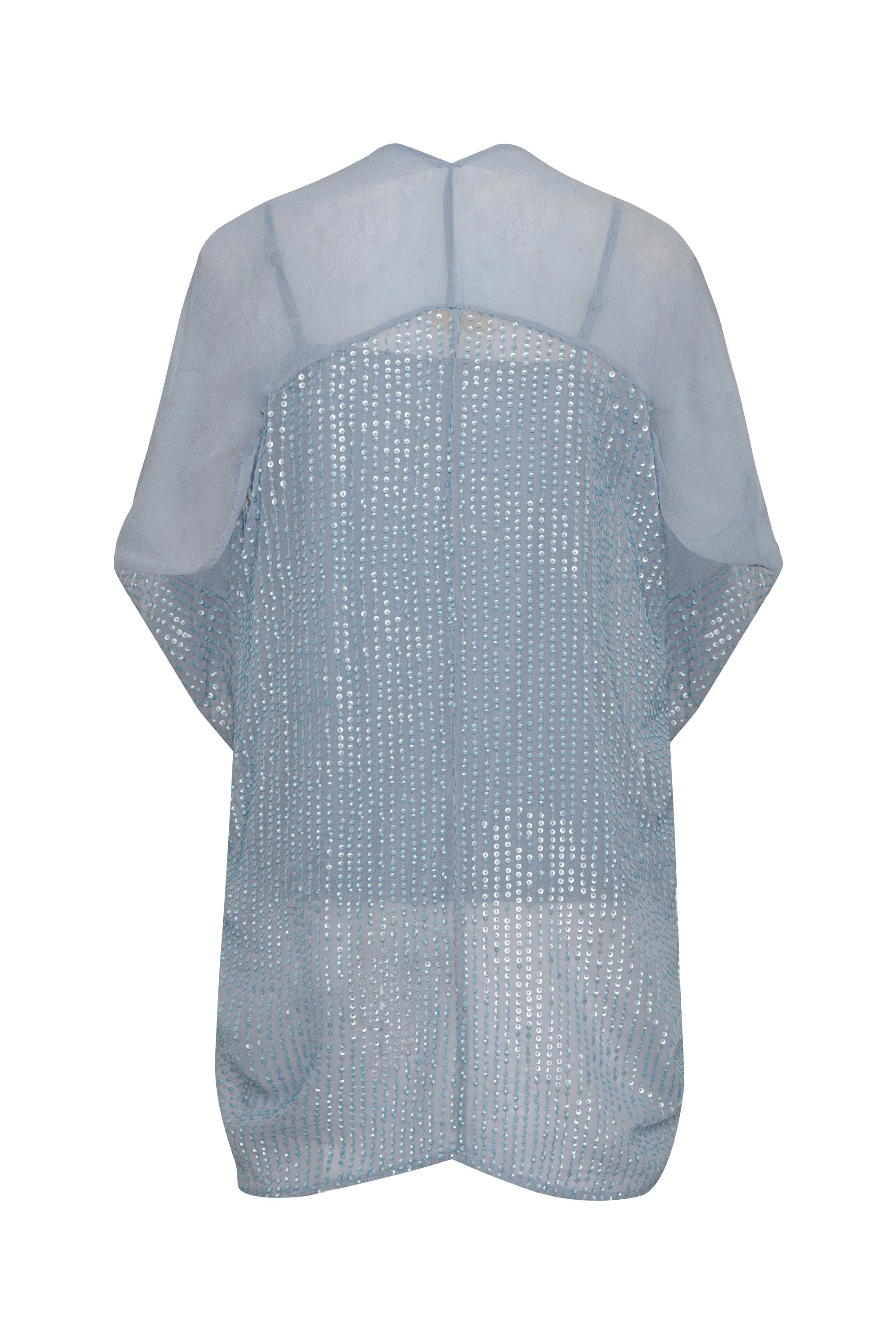 Liza Sequin Drape Top