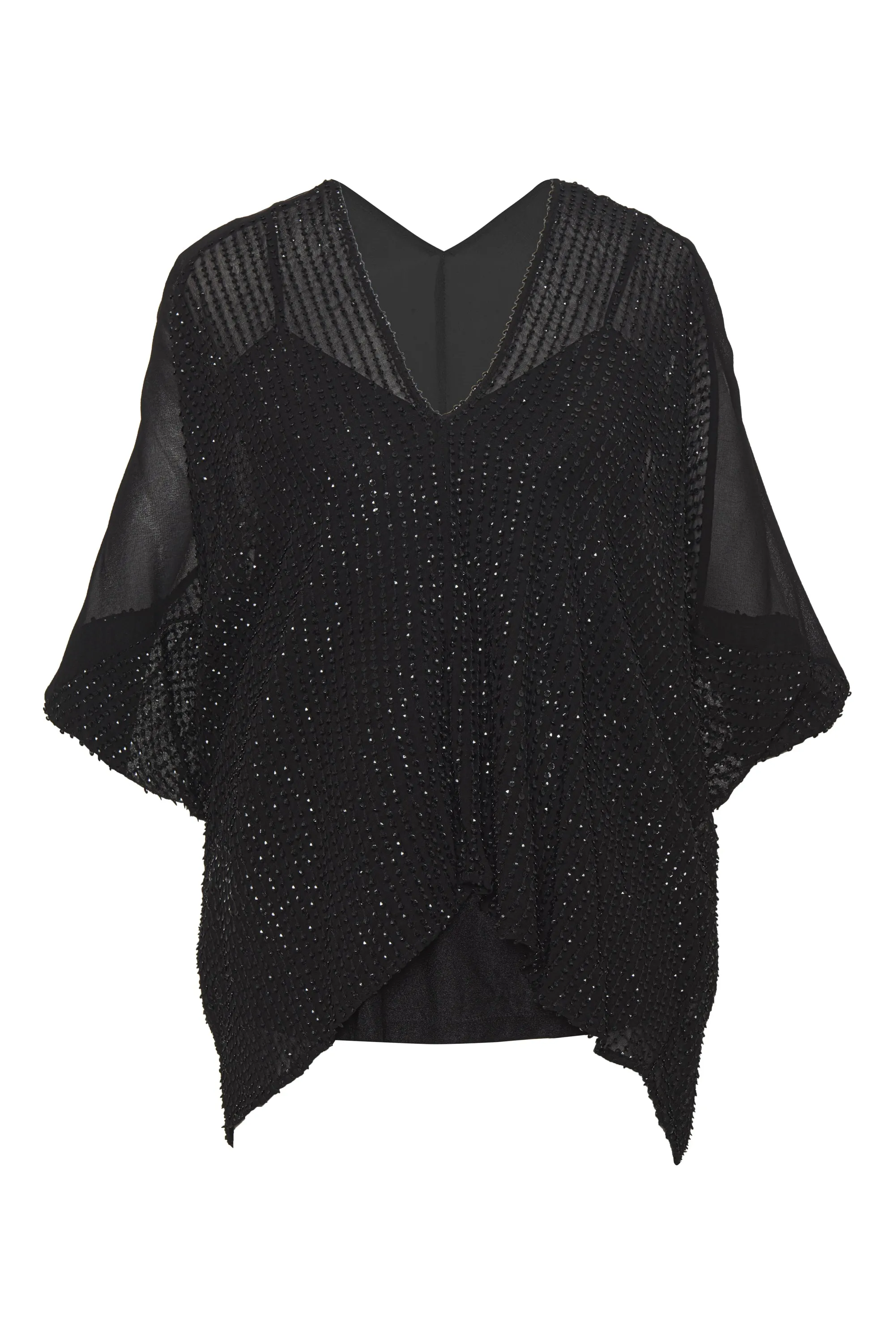 Liza Sequin Drape Top