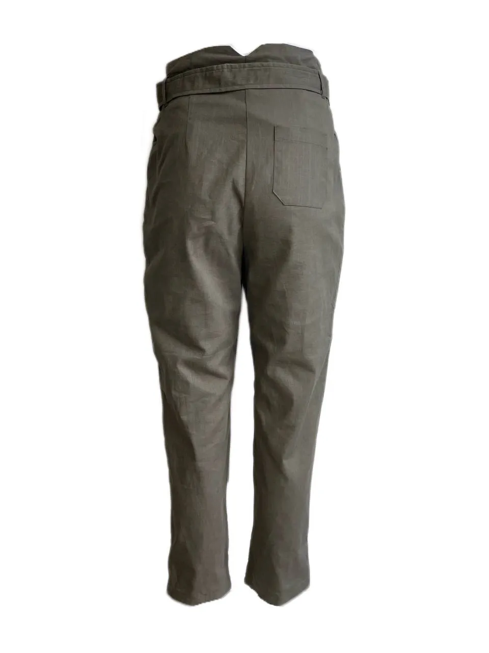 LOST IN LUNAR Women's Khaki Alaska High Rise Belted Pants Size S NWT
