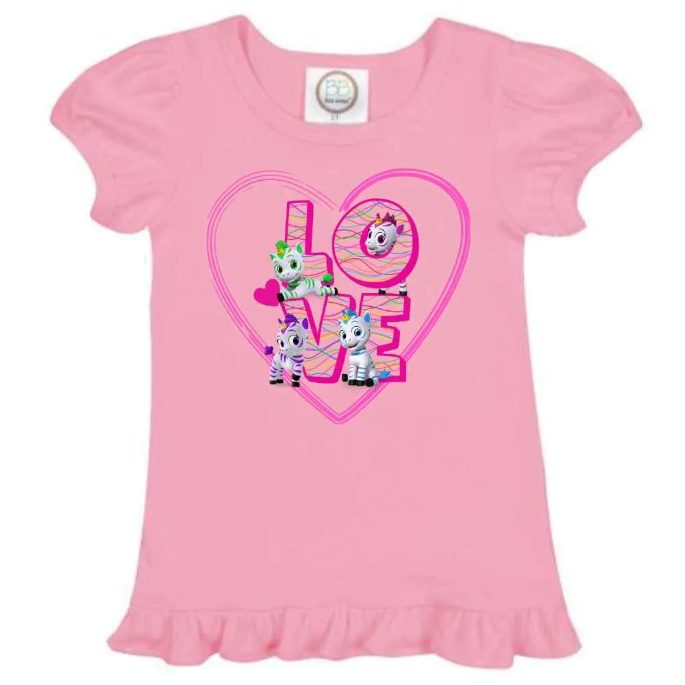 LOVE Zoonicorn, Ruffle Girl's Tee