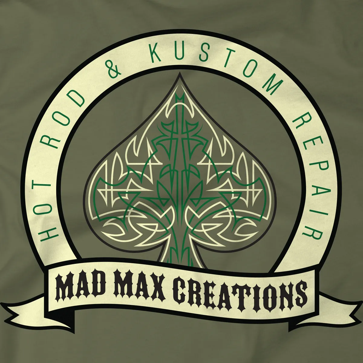 Mad Max Creations Pinstripe Spade T-shirt