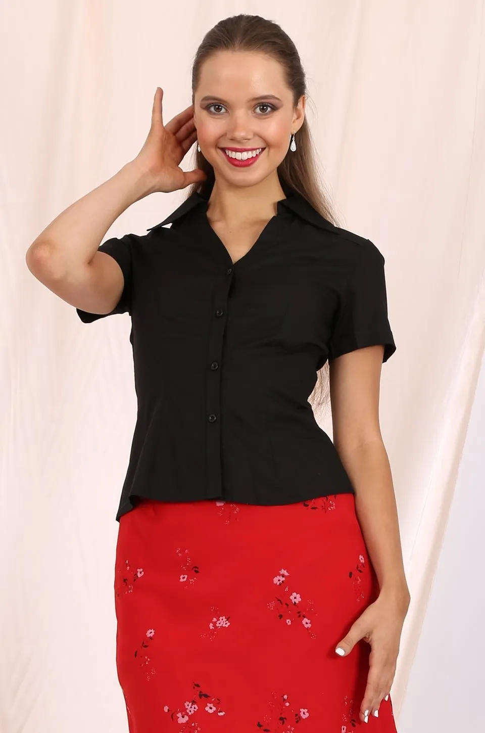 Makayla Shirt in black