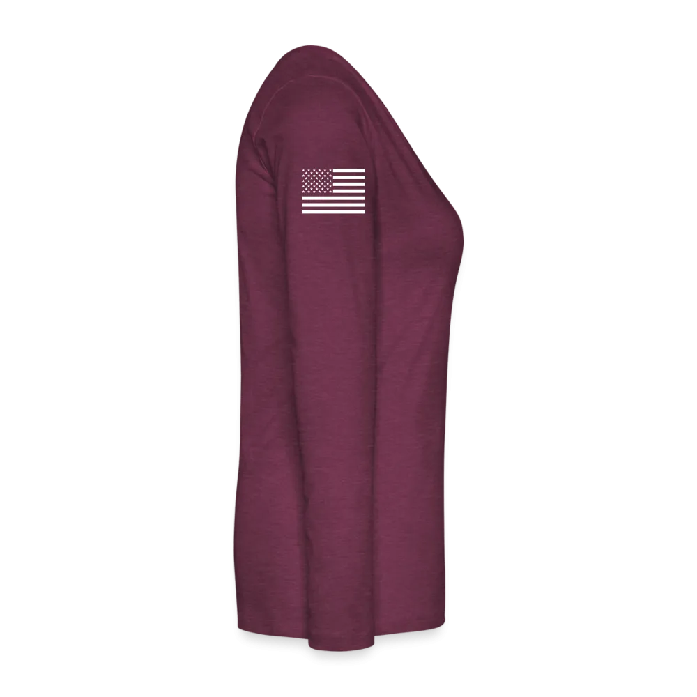Melissa BSN, RN ER Nurse Flag Women's Premium Long Sleeve T-Shirt