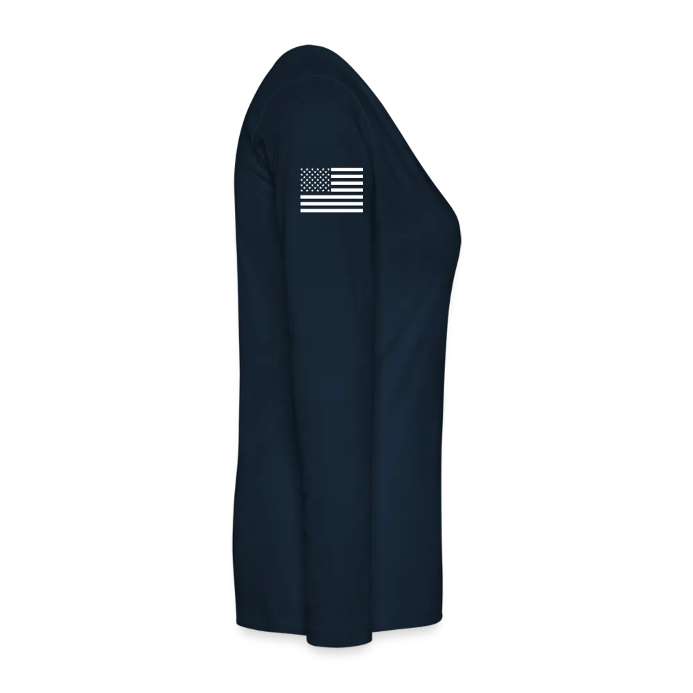 Melissa BSN, RN ER Nurse Flag Women's Premium Long Sleeve T-Shirt