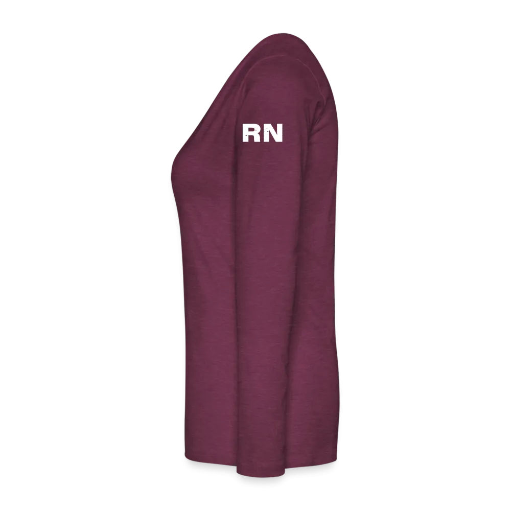 Melissa BSN, RN ER Nurse Flag Women's Premium Long Sleeve T-Shirt