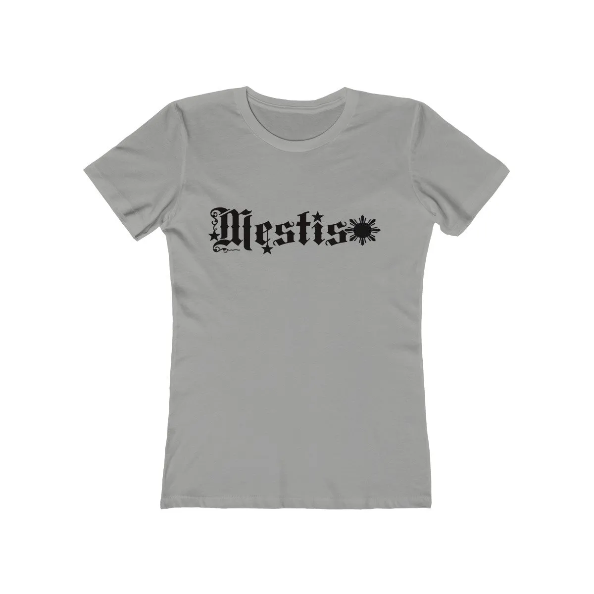 Mestisa Sun and Star Women's The Boyfriend Tee Black Font