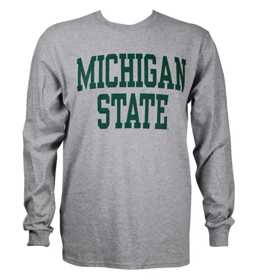Michigan State University Spartans Block Design Long Sleeve T-Shirt