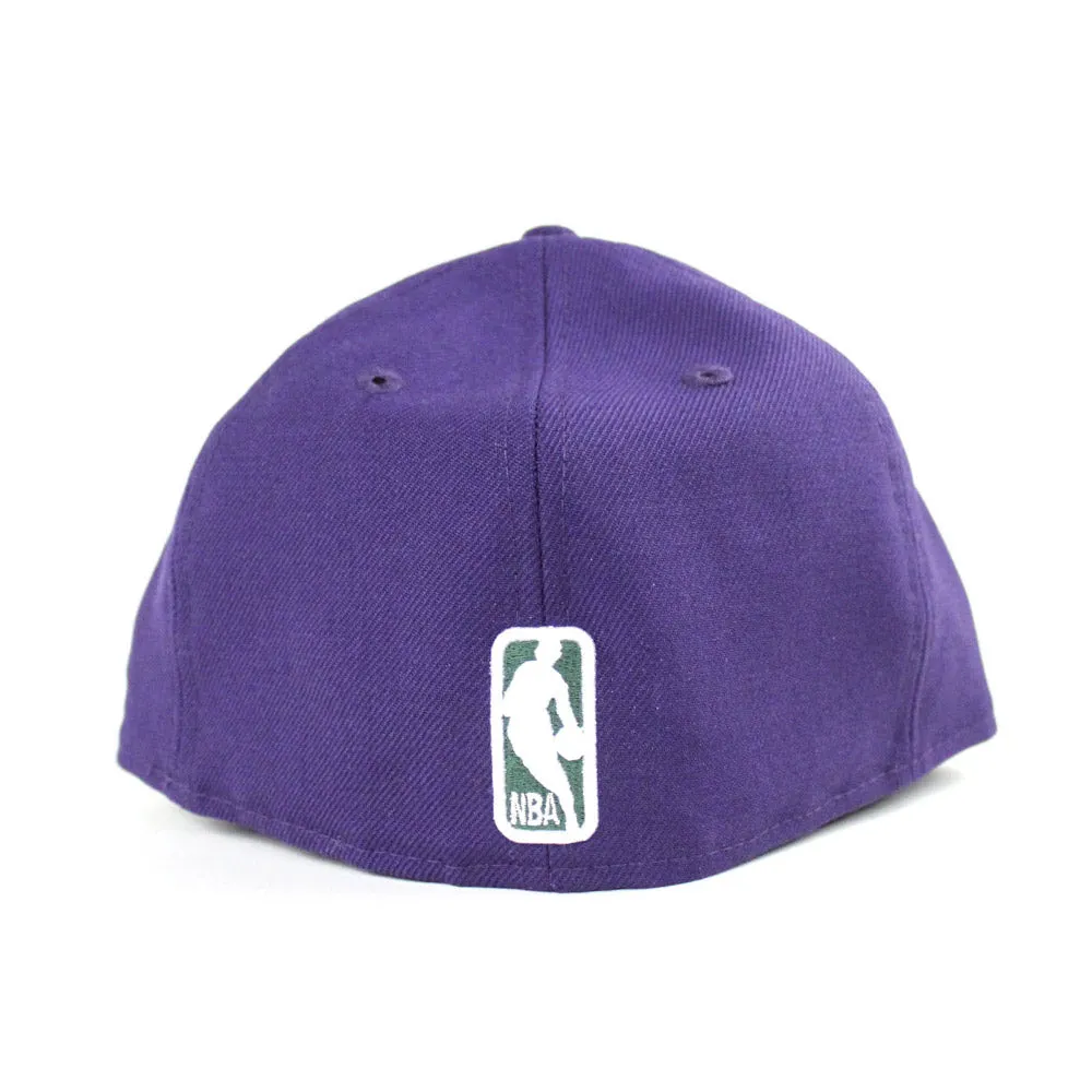 Milwaukee Bucks New Era 59FIFTY Fitted Hat (Purple Gray Under Brim)