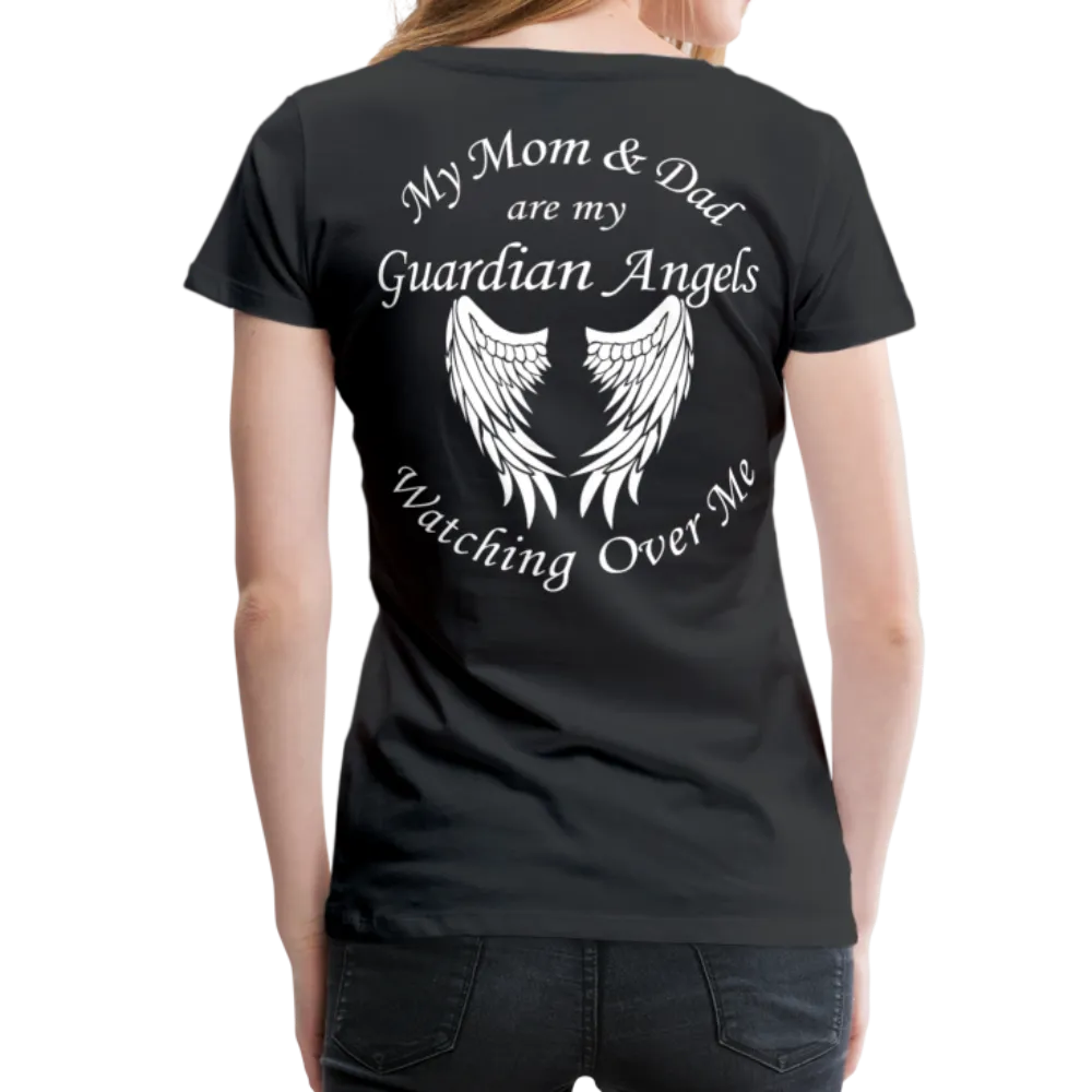 Mom and Dad Guardian Angel Women’s Premium T-Shirt (CK3581)