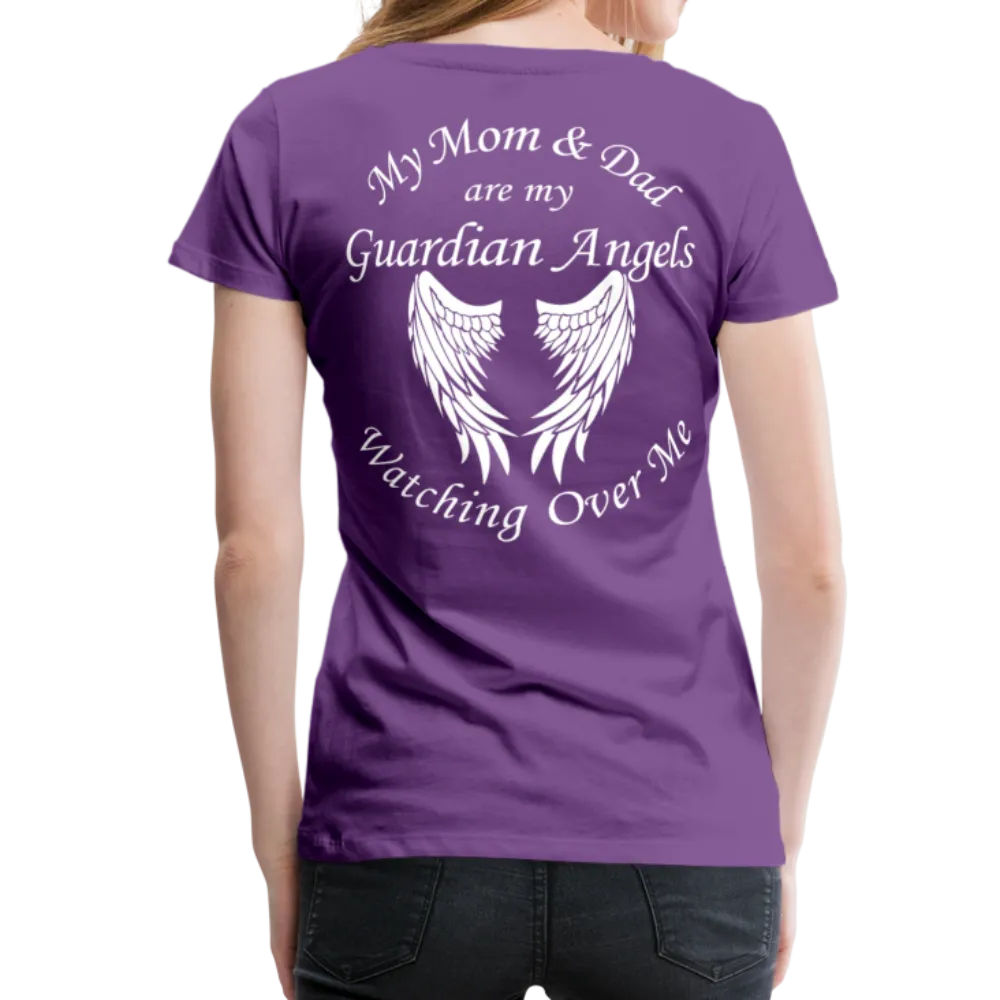 Mom and Dad Guardian Angel Women’s Premium T-Shirt (CK3581)
