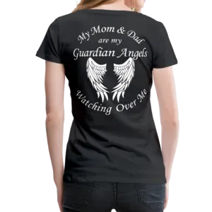 Mom and Dad Guardian Angel Women’s Premium T-Shirt (CK3581)