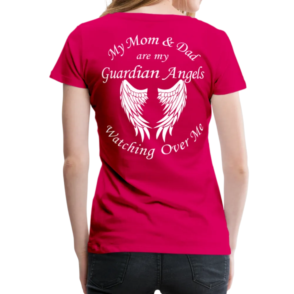 Mom and Dad Guardian Angel Women’s Premium T-Shirt (CK3581)