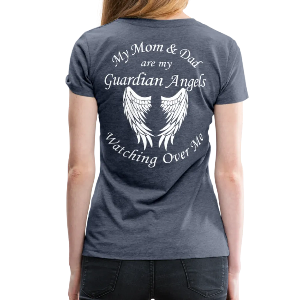 Mom and Dad Guardian Angel Women’s Premium T-Shirt (CK3581)
