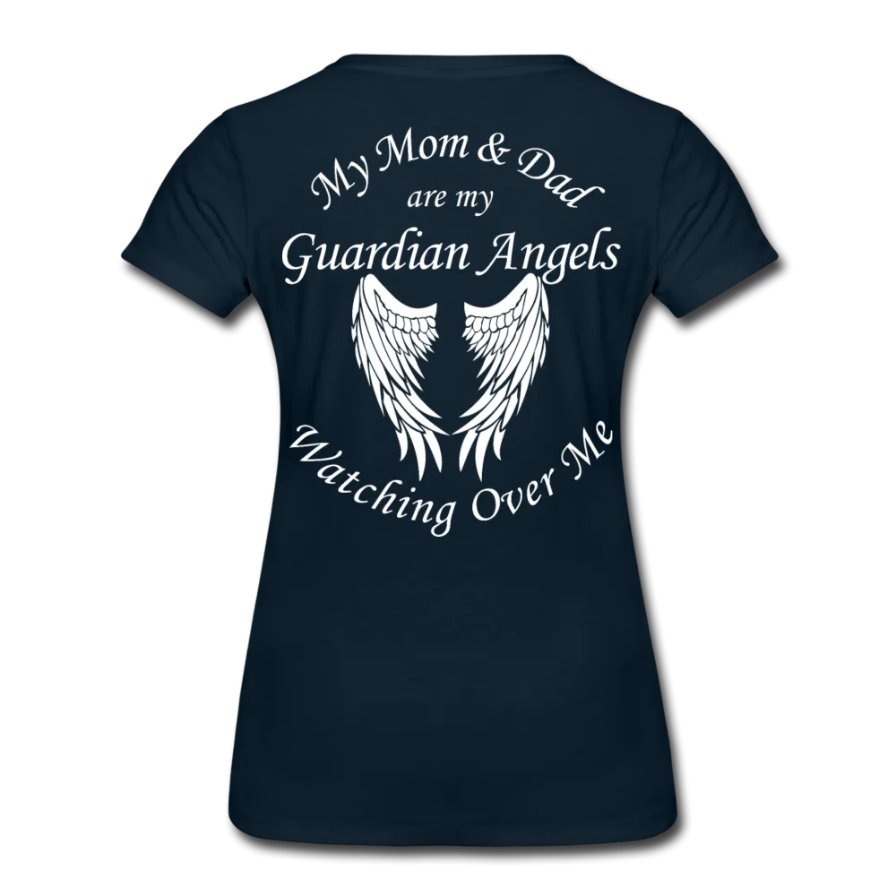 Mom and Dad Guardian Angel Women’s Premium T-Shirt (CK3581)