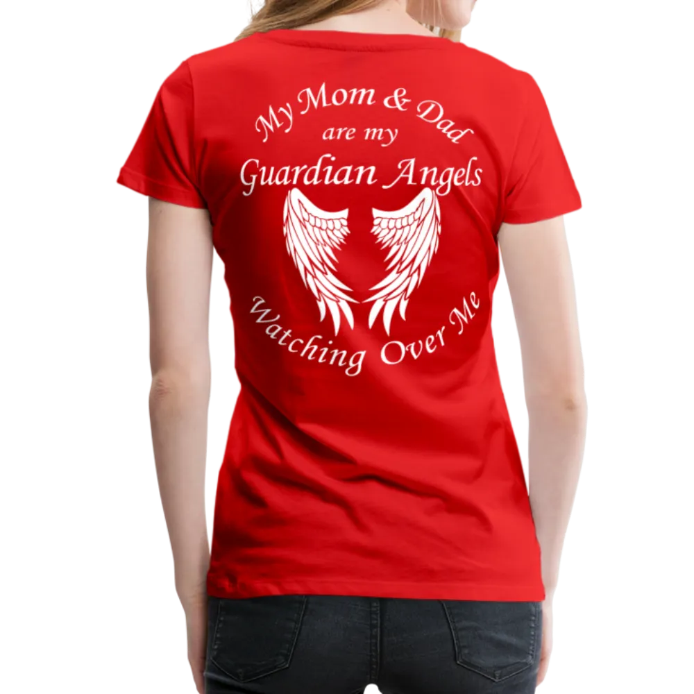 Mom and Dad Guardian Angel Women’s Premium T-Shirt (CK3581)