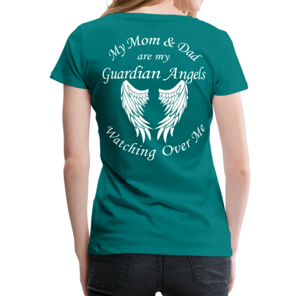 Mom and Dad Guardian Angel Women’s Premium T-Shirt (CK3581)