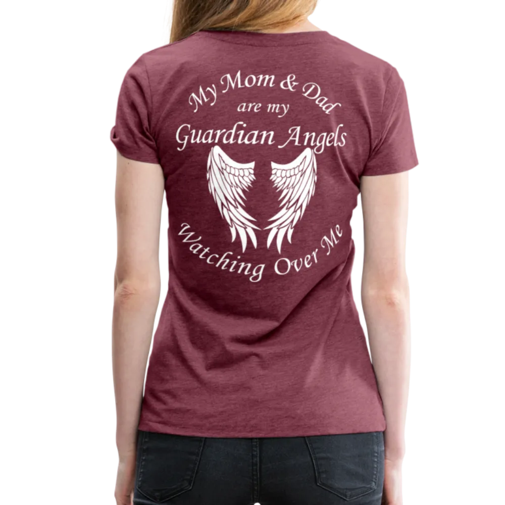 Mom and Dad Guardian Angel Women’s Premium T-Shirt (CK3581)