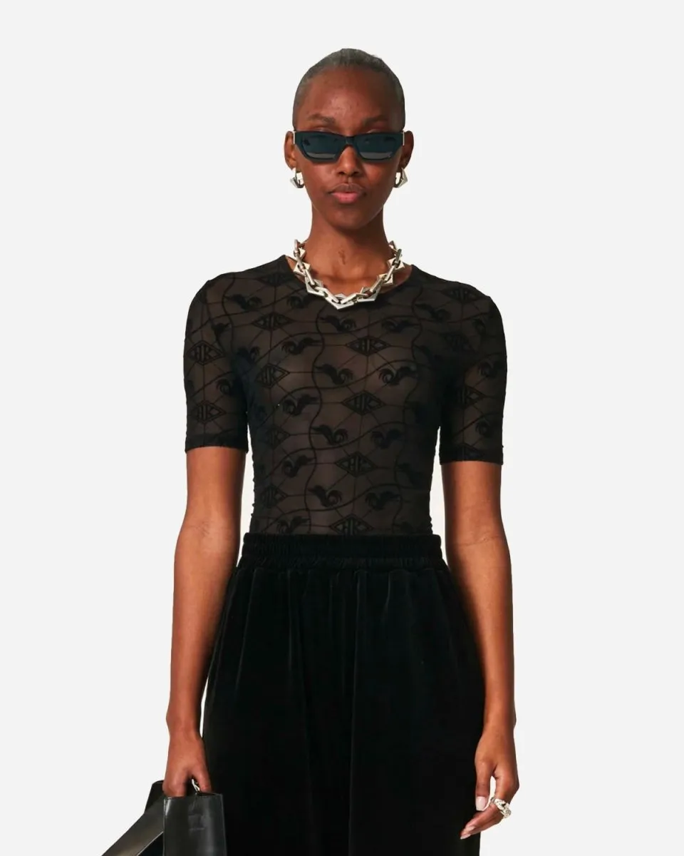 Monogram Short Sleeve - Black