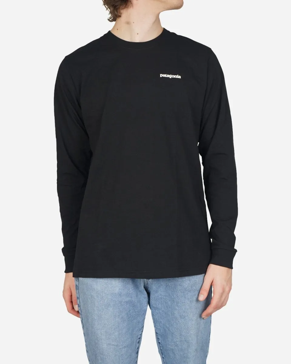 M's Logo L/S  P-6 Responsibili Tee- Black