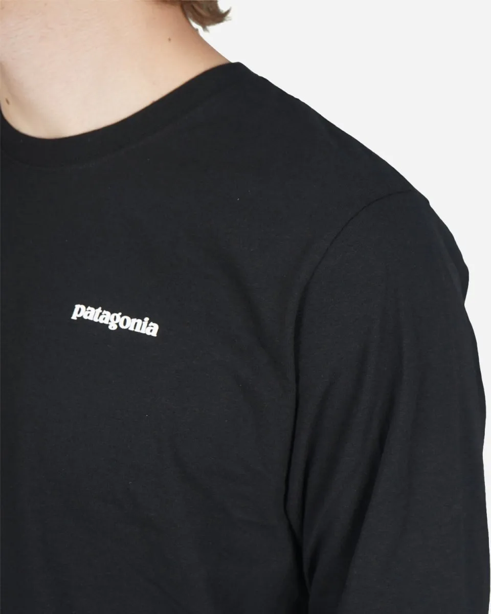 M's Logo L/S  P-6 Responsibili Tee- Black