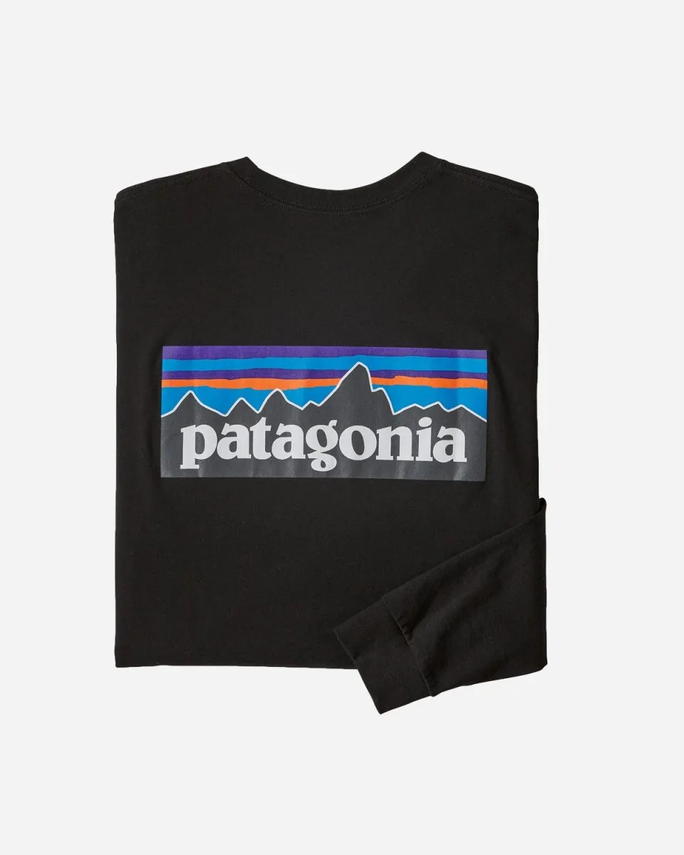 M's Logo L/S  P-6 Responsibili Tee- Black