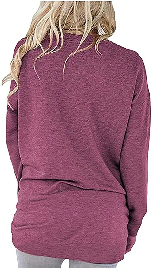 New ORITINA Women's Long Sleeve Graphic Top "Wifey" with stylish side pockets in win red! Sz 2X! Fits True!