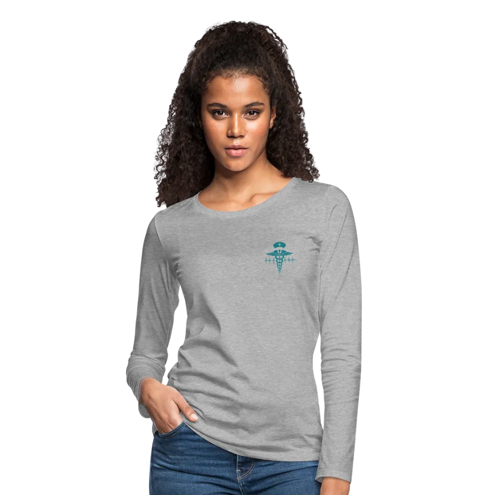 Nurse Flag Women's Premium Long Sleeve T-Shirt (CK4119)