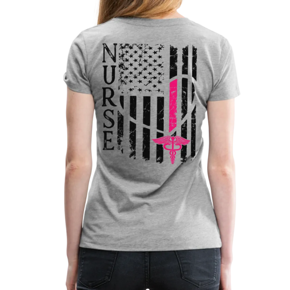 Nurse Flag Women’s Premium T-Shirt (CK1213)