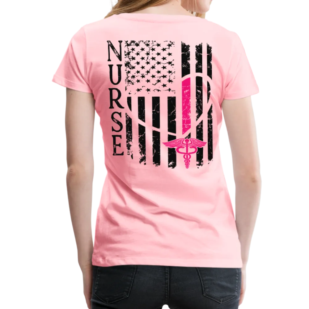 Nurse Flag Women’s Premium T-Shirt (CK1213)