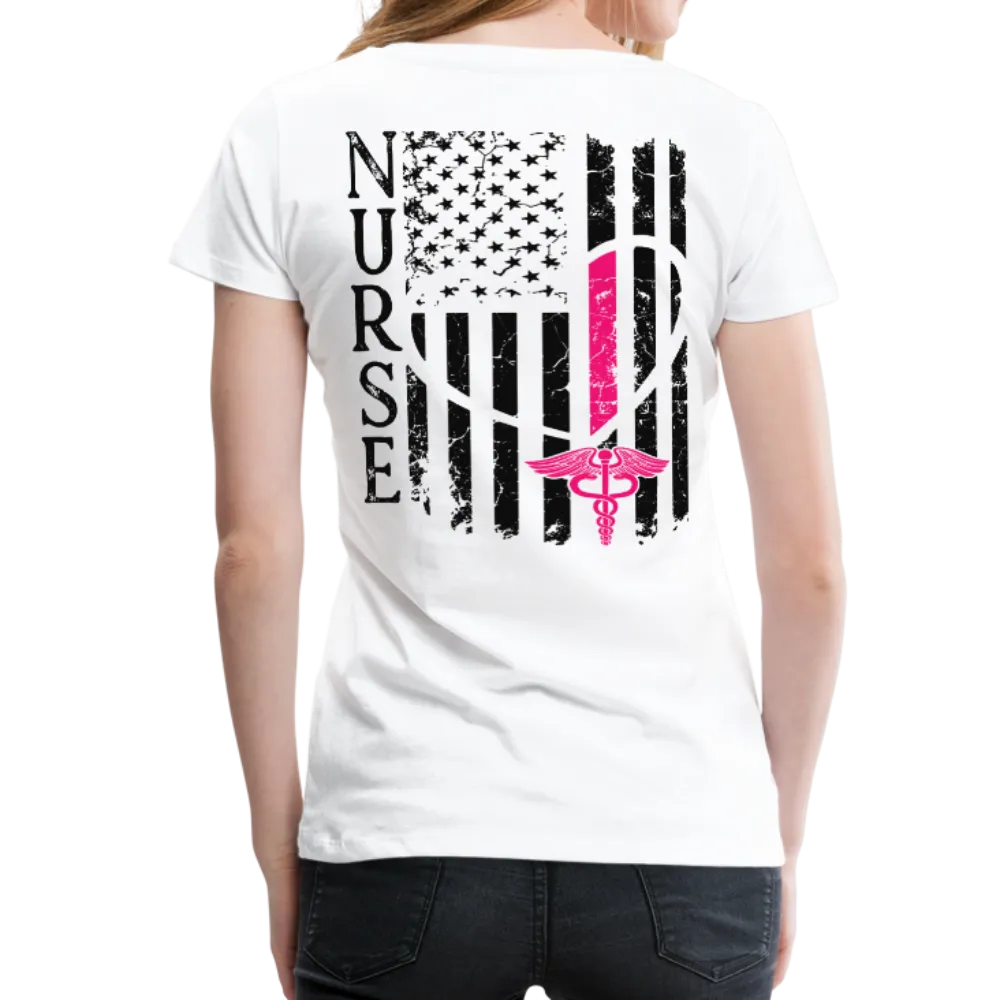 Nurse Flag Women’s Premium T-Shirt (CK1213)
