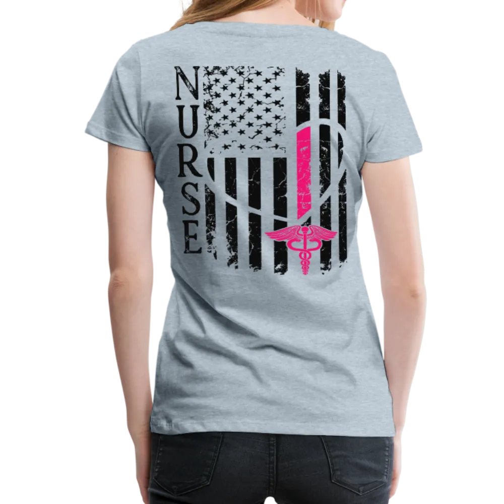 Nurse Flag Women’s Premium T-Shirt (CK1213)