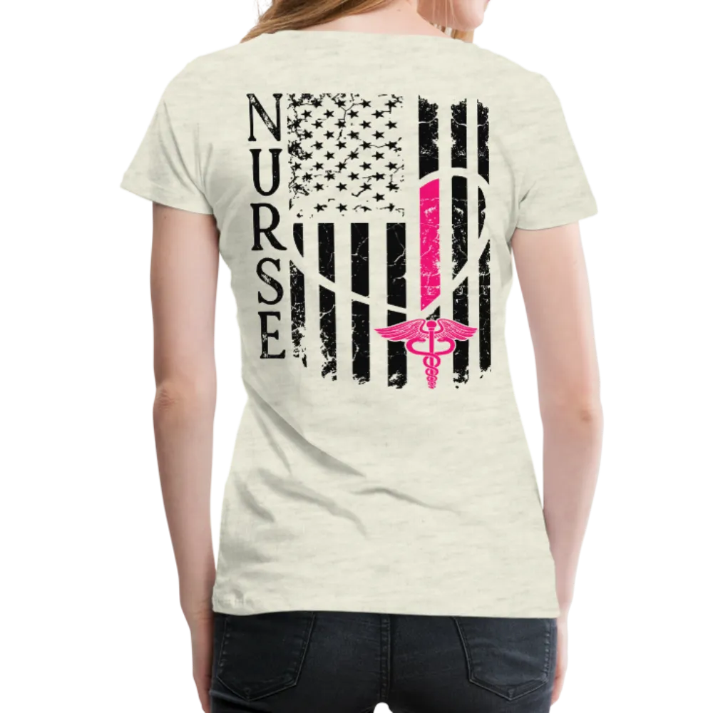 Nurse Flag Women’s Premium T-Shirt (CK1213)