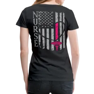 Nurse Flag Women’s Premium T-Shirt (CK1312)